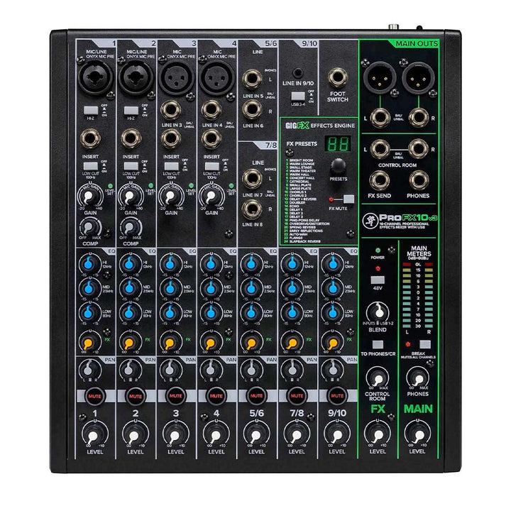 Mackie ProFX6v3 6-Channel Mixer with USB and Built-In Effects