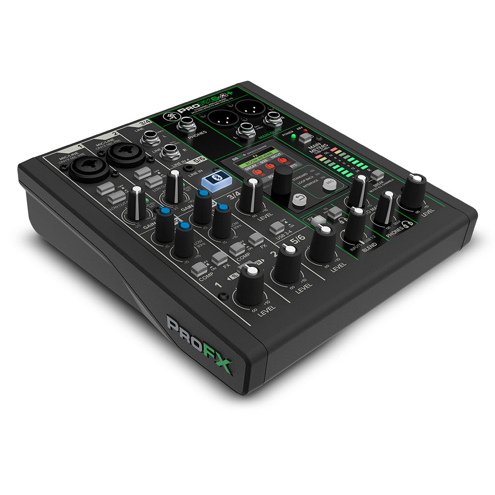 Mackie PROFX6V3+ 6-Channel Analog Mixer with USB & Bluetooth