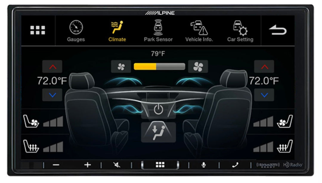 Alpine iLX-407 7" Digital Multimedia Receiver with CarPlay and Android Auto