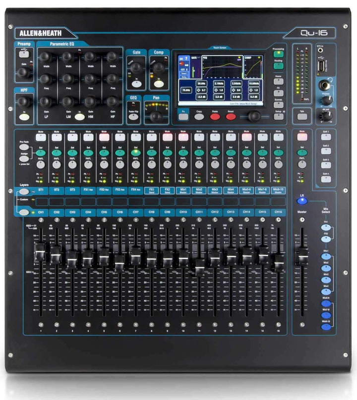 Allen & Heath QU-16 Chrome 16-Ch Digital Mixer AH-QU-16C