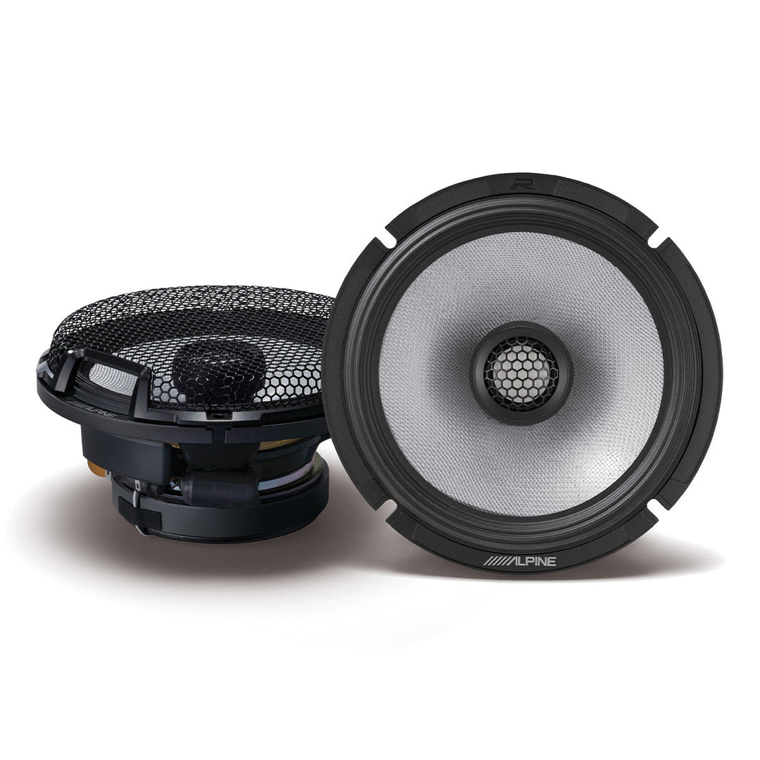 Alpine R2-S65 R-Series 2-Way 6.5" Coaxial Speakers – Hi-Res Audio, Pair