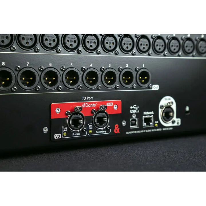 Allen & Heath Dante 32x32 Bi-Directional Audio Interface Module for SQ Mixers AH-M-SQ-SDANTE32-A