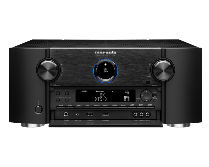 Marantz SR8015 11.2 Channel 8K AV receiver with 3D Audio, HEOS, and Voice Control