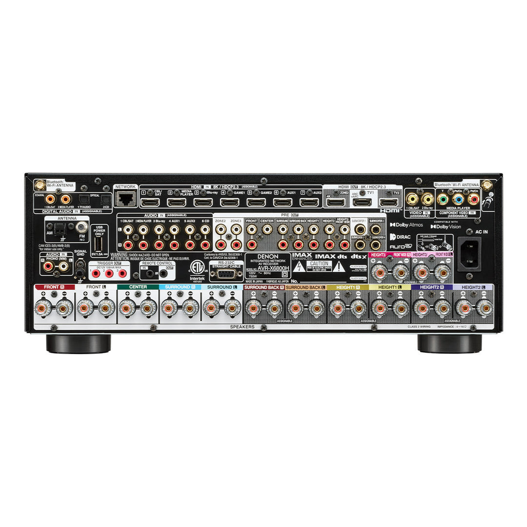 Denon AVRX6800H Denon 140x11 HEOS-Enabled 11.4-Channel 8K AV Receiver