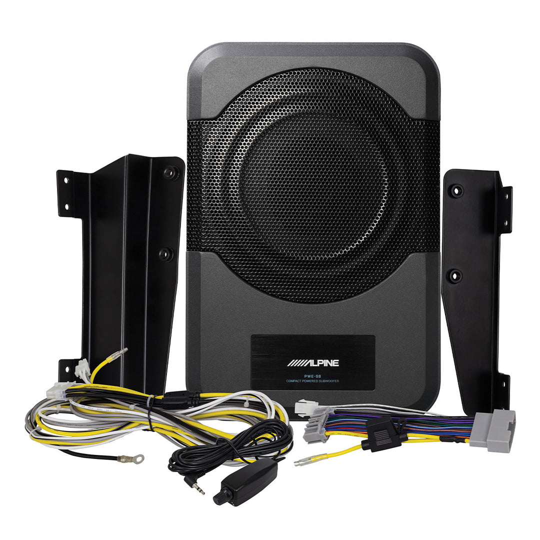 Alpine PWE-S8-WRA Powered 8" Compact Subwoofer for 2011-2018 Jeep Wrangler