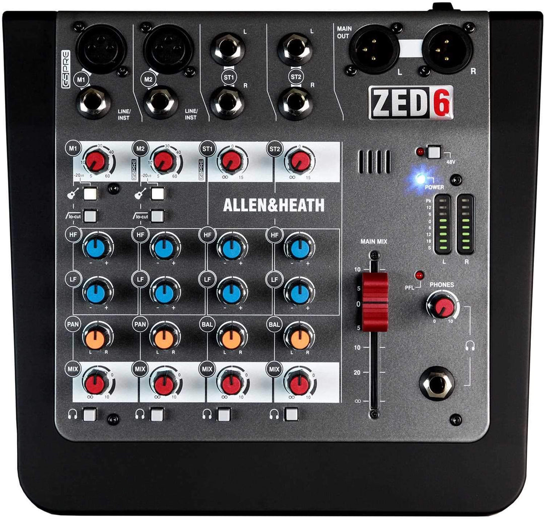 Allen & Heath 6-Channel Mixer AH-ZED6