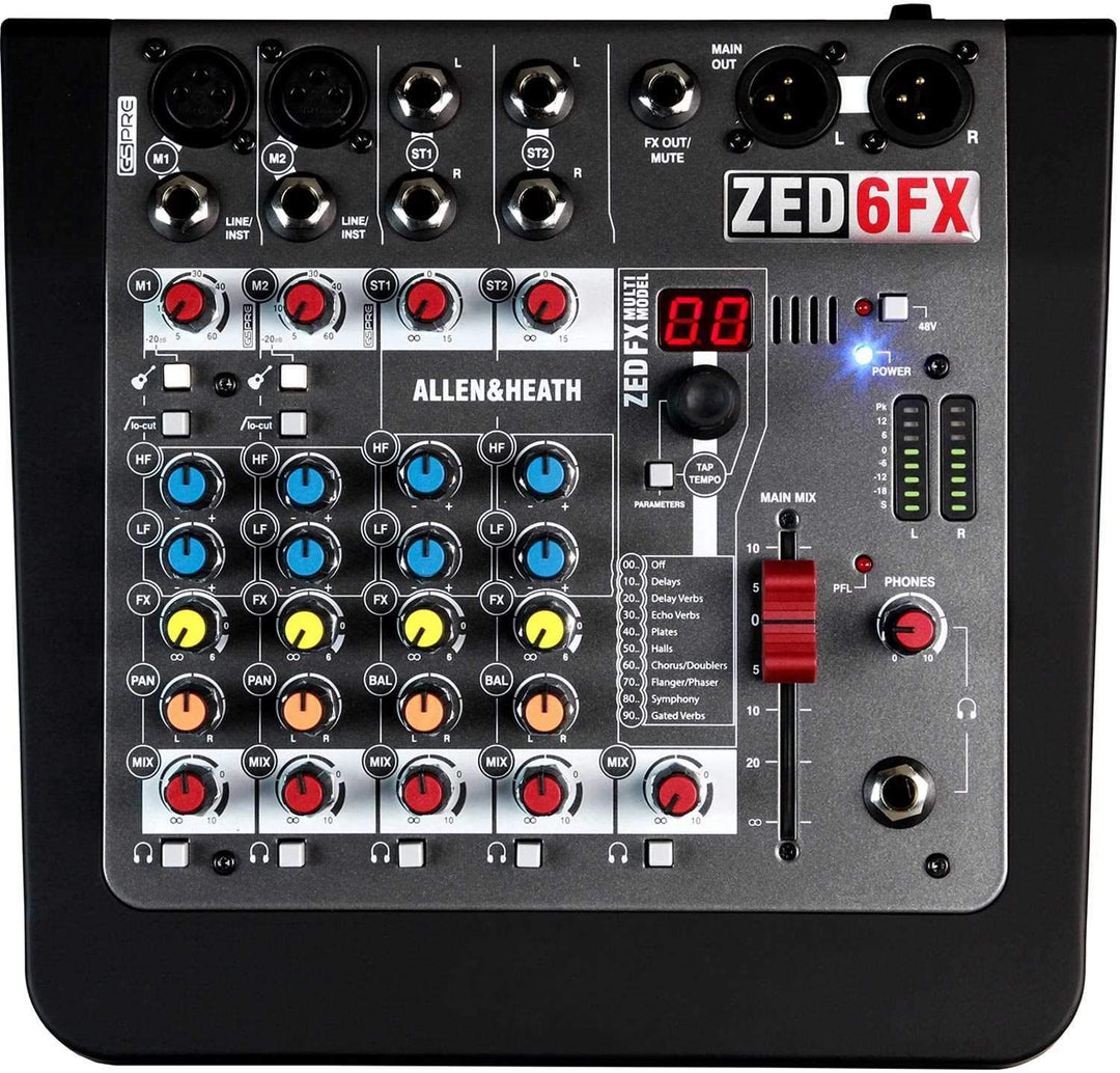 Allen & Heath 6-Channel Mixer AH-ZED6FX