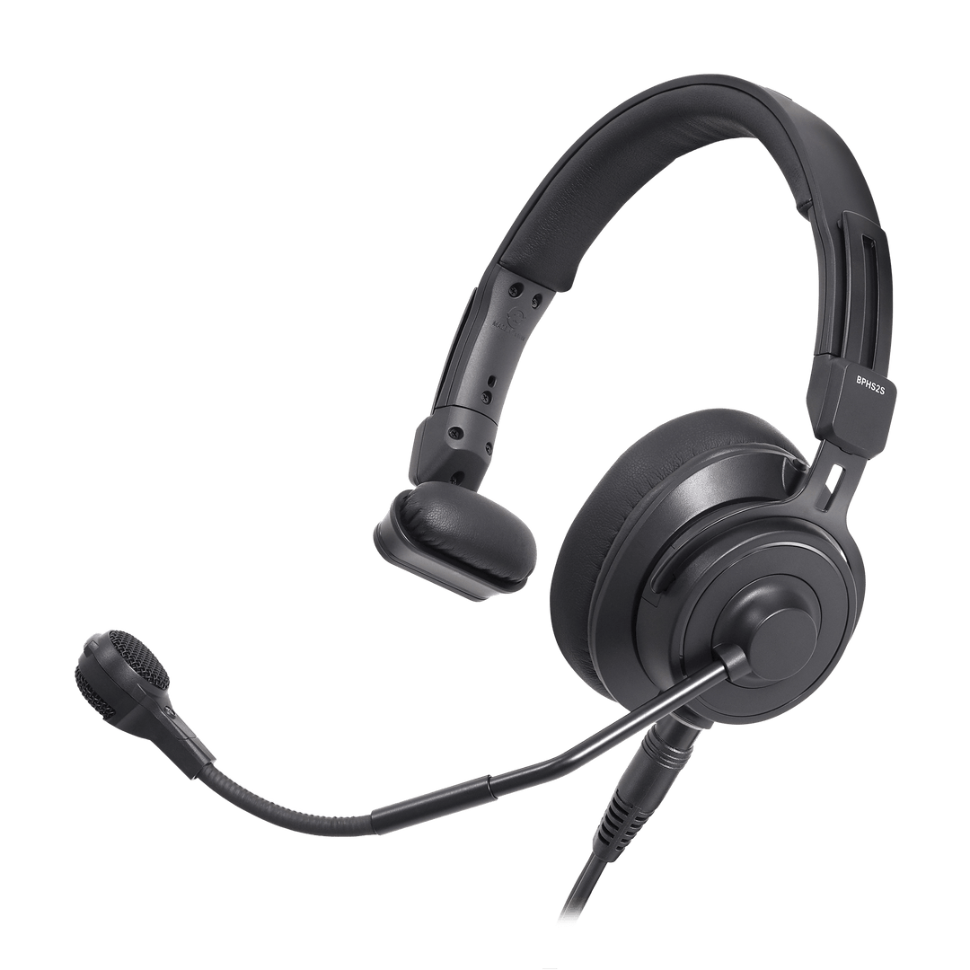 Audio-Technica BPHS2S Single-Ear Broadcast Headset with Hypercardioid Mic