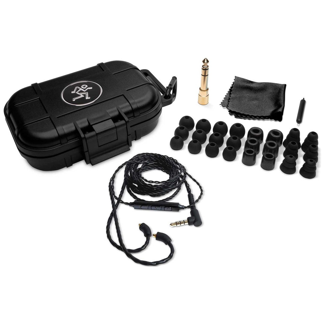 Mackie MP-320 Triple Dynamic Driver Professional In-Ear Monitors with Hard Case