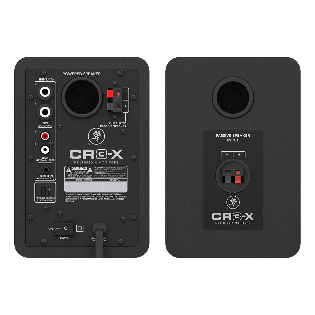 Mackie CR3-X 3" 50W Creative Reference Multimedia Studio Monitors - Pair