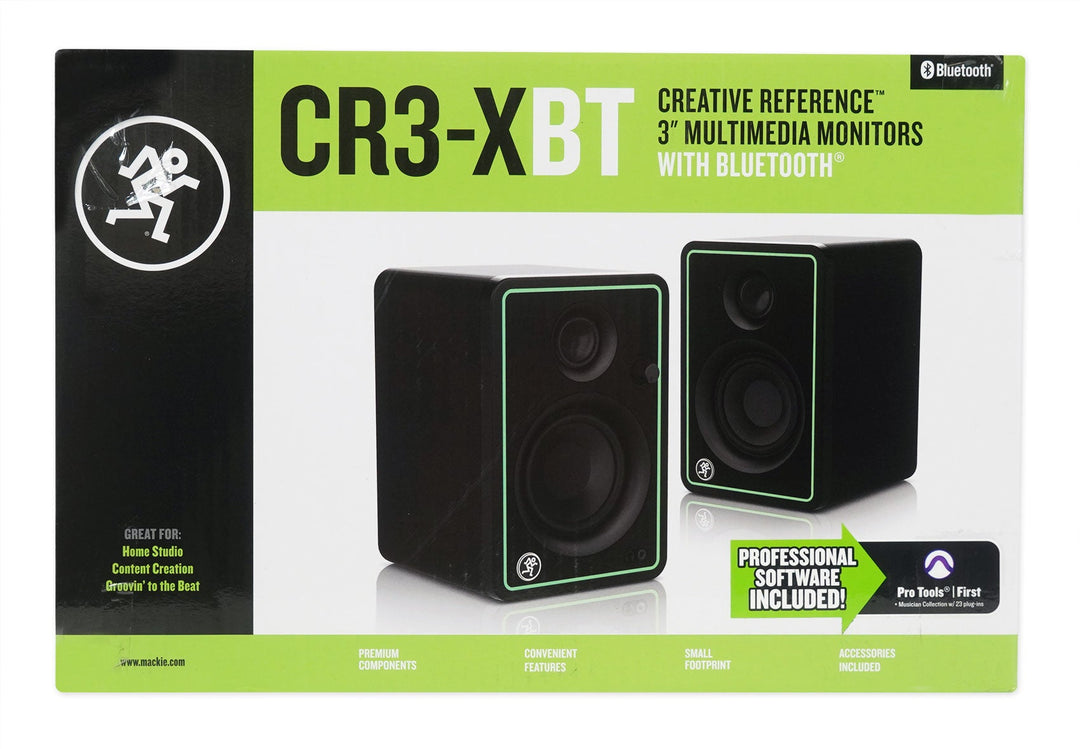 Mackie CR3-XBT 3" 50W Bluetooth Reference Multimedia Studio Monitors - Pair