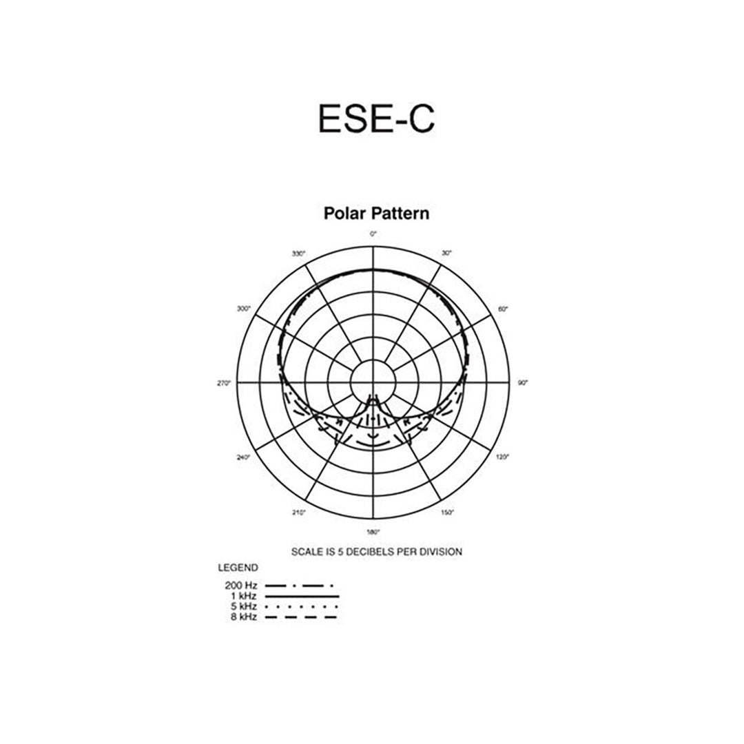 Audio-Technica Cardioid microphone element for use on selected Engineered Sound microphones; 120-degree pickup pattern ESE-C