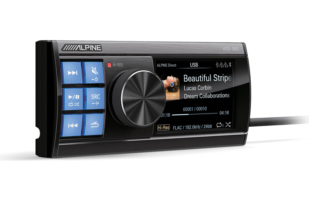 Alpine HDS-990 Hi-Res Digital Media Player with Bluetooth® and USB Connectivity