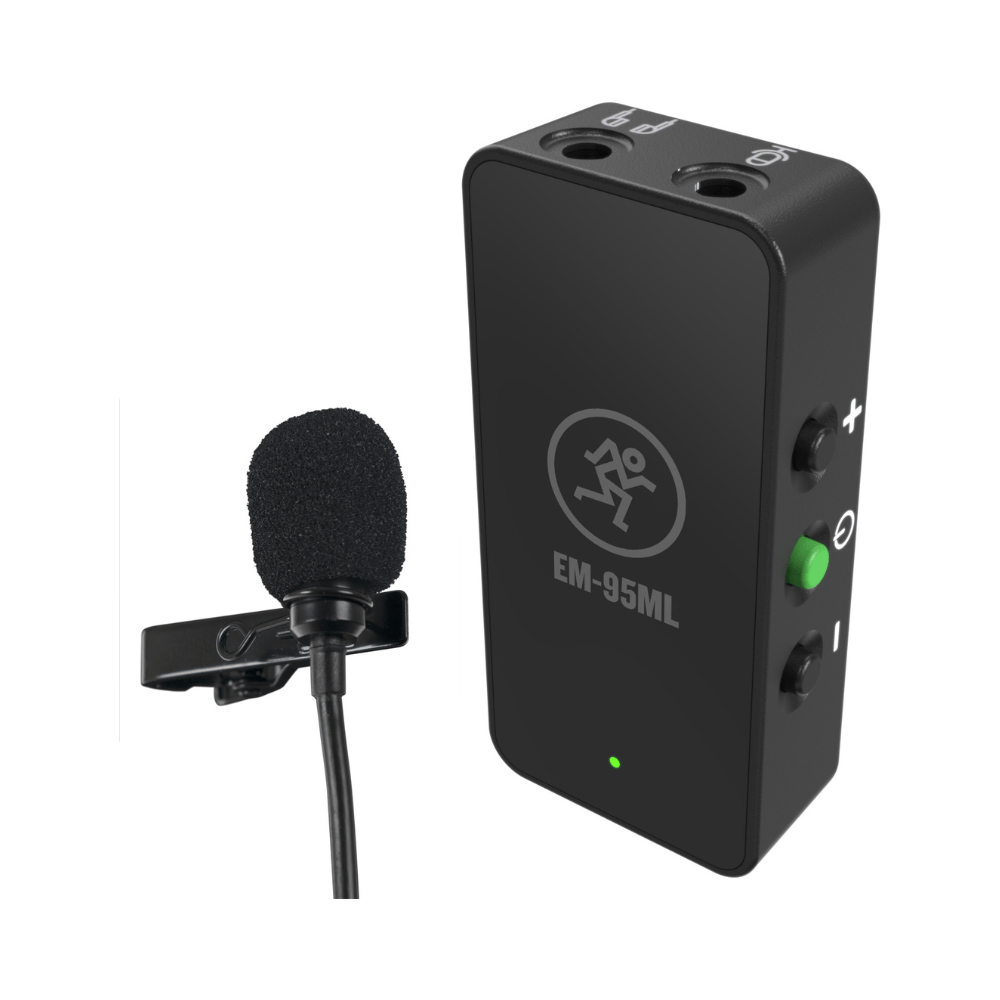 Mackie EM-95ML Lavalier Microphone with In-Line Amplifier for Smartphones and Cameras