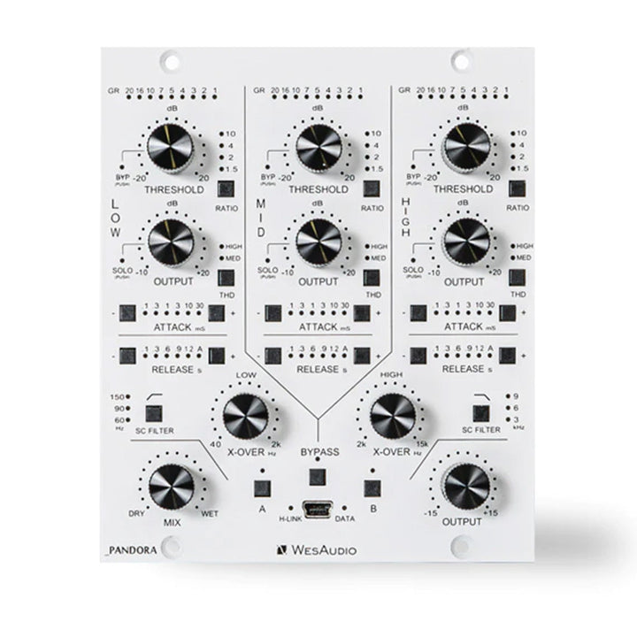 WesAudio Pandora - Multiband Compressor 500 Series Module with Digital Recall