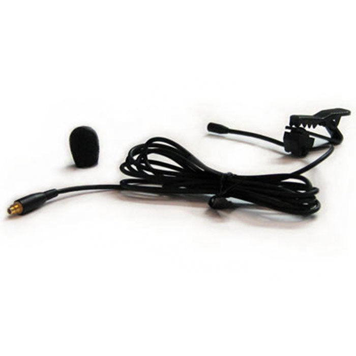 Que Audio DA04 BL - Omnidirectional Lavalier Microphone (Black, Requires Adaptor)