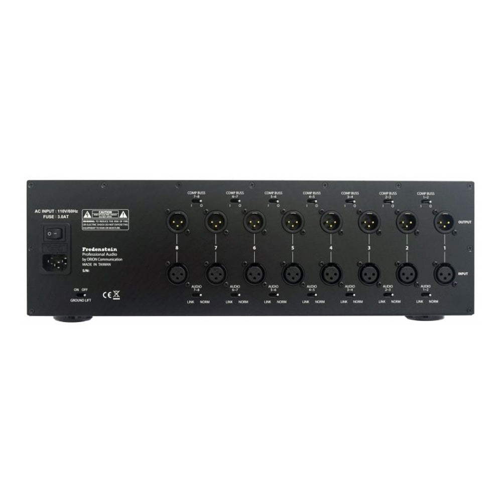 Fredenstein High-Power 8-Slot 500 Series Chassis with Headphone Amp 8SLOTCHASSIS