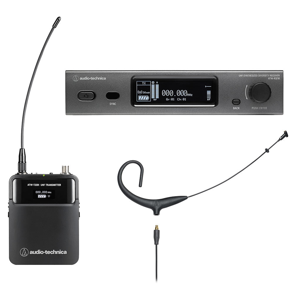 Audio-Technica ATW-3211N/894x Network-Enabled Earset Wireless System (EE1 Band / 530-590 MHz)