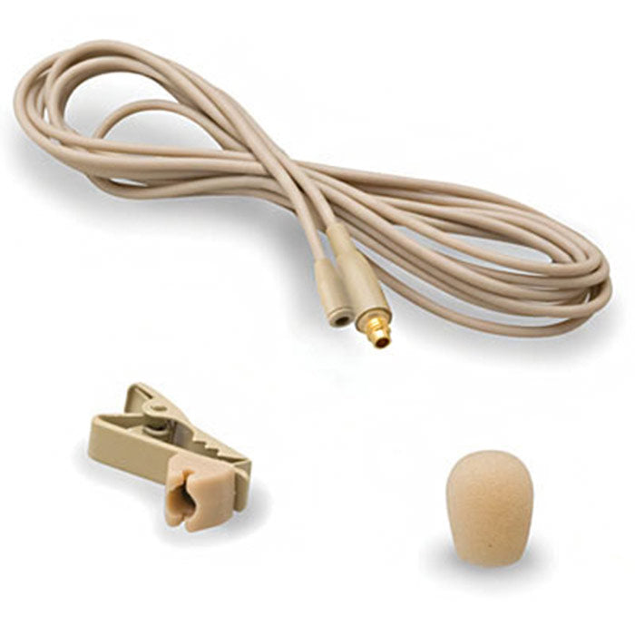 Que Audio DA04 BE - Omnidirectional Lavalier Microphone (Beige, Requires Adaptor)