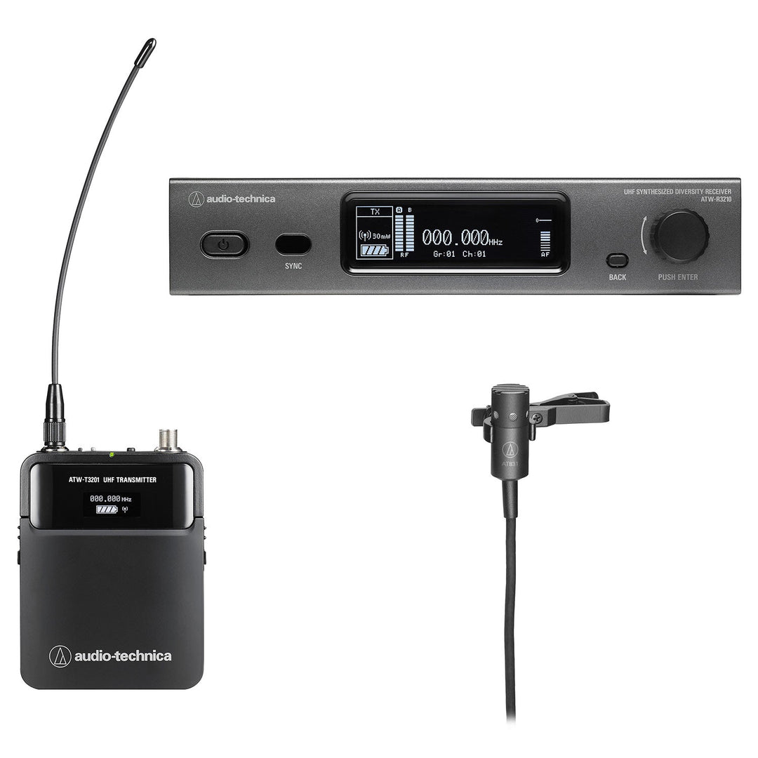 Audio-Technica ATW-3211/831 3000 Series Lavalier Wireless System (EE1 Band/530-590 MHz)