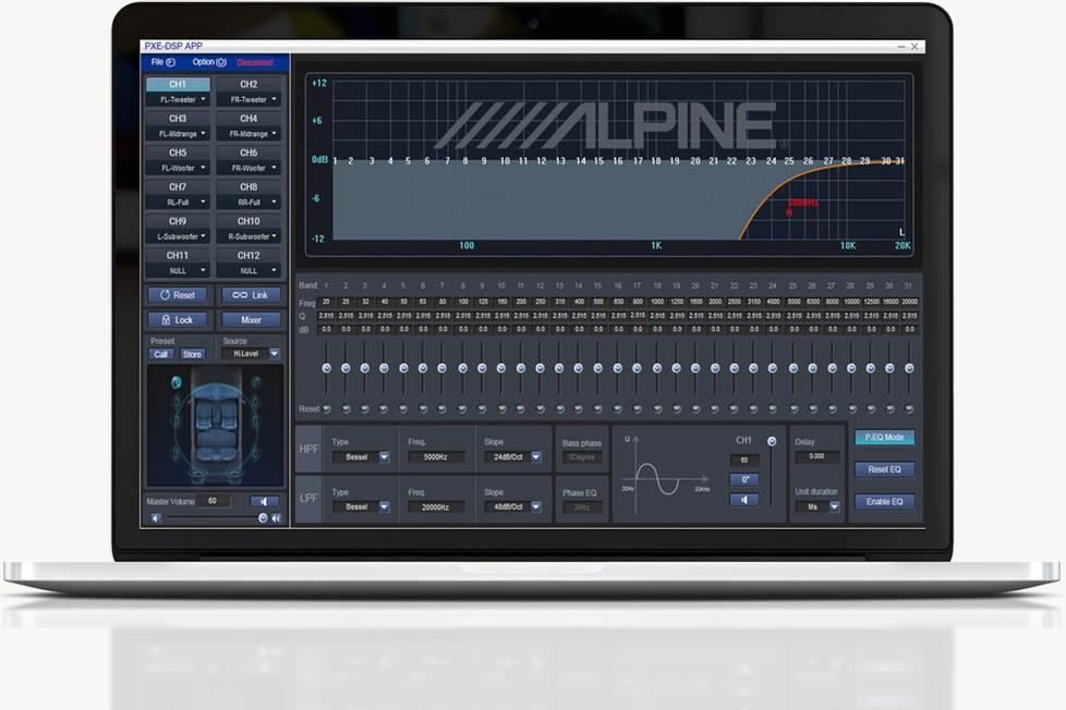 Alpine PXE-0850X 12-Channel Advanced Wireless Digital Signal Processor DSP